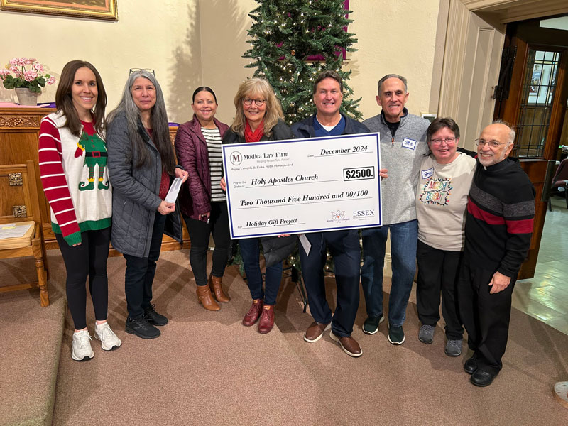 Check presentation at Holy Apostles Church