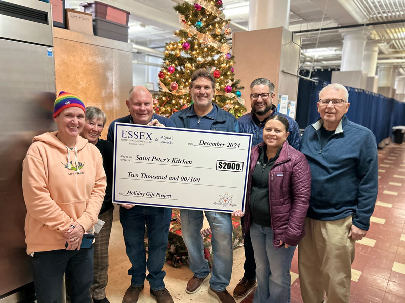 Check presentation at St. Peter's Kitchen