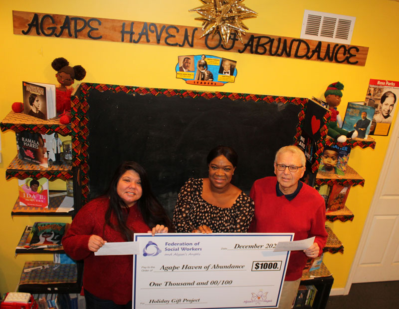Alyssa's Angels Check Presention to Agape Haven of Abundance